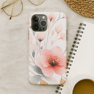 Funda Para iPhone 16 Pro Max Flores delicadas acuarelas sofisticadas y elegante