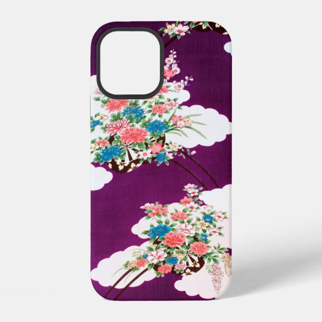 Funda Para iPhone Flores, diseño japonés (Reverso )