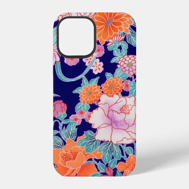 Funda Para iPhone Flores, diseño japonés (Reverso )