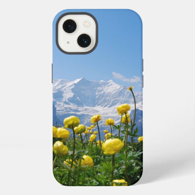 Funda Para iPhone Flores | Eiger Monch Alpes Suizos (Reverso )