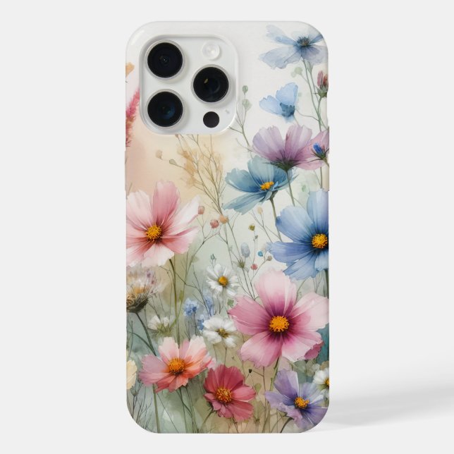 Funda Para iPhone Flores En El Silvestre (Reverso )