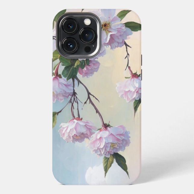 Funda Para iPhone Flores estéticas (Reverso )