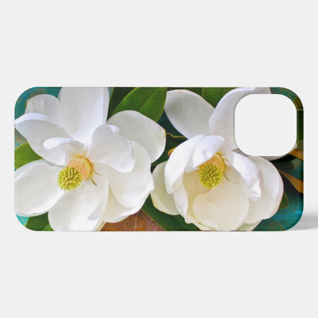 Funda Para iPhone Flores | Flor de Magnolia (Reverso Horizontal)