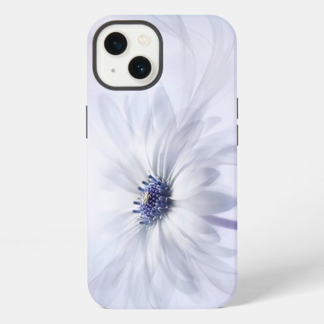 Funda Para iPhone Flores | Flor Pálida Purpúrea (Reverso )