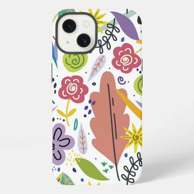 Funda Para iPhone Flores Multicolor Fondo de Primavera (Reverso )