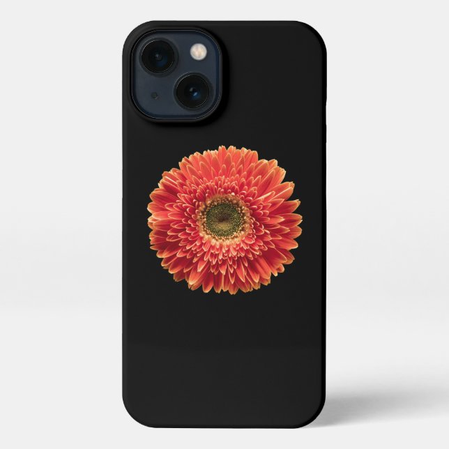 Funda Para iPhone Flores | Naranja Gerbera Daisy (Reverso )