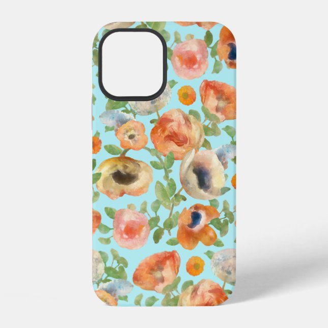 Funda Para iPhone Flores Naranjas de Primavera (Reverso )