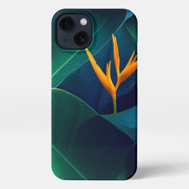 Funda Para iPhone Flores | Pájaro del paraíso (Reverso )
