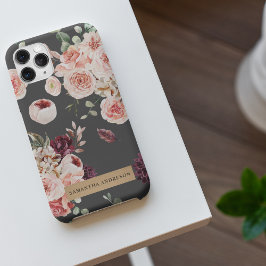 Funda Para iPhone 11Pro Max Flores pasteles modernas y regalo personalizado de