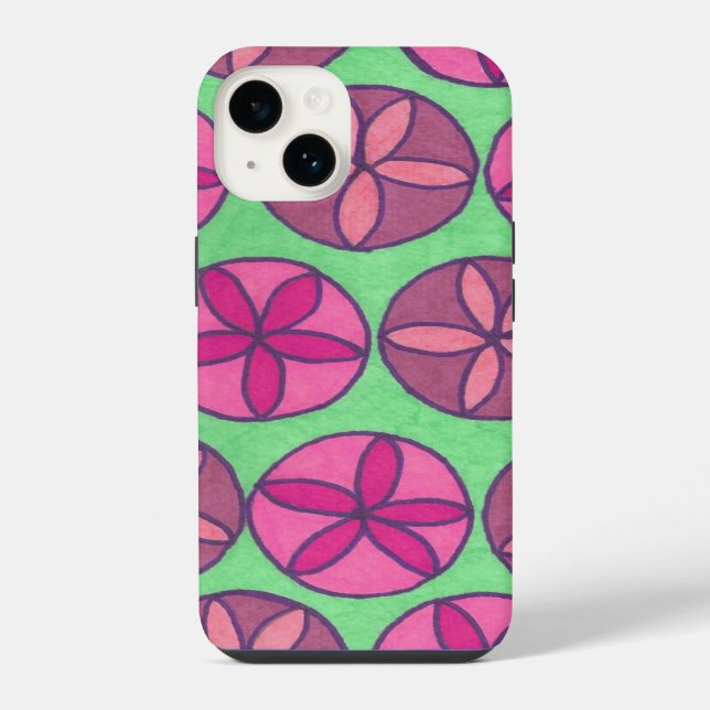 Funda Para iPhone Flores Preppy (Reverso )