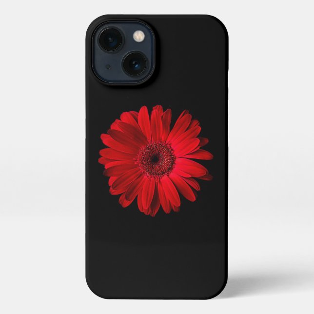 Funda Para iPhone Flores | Red Gerbera Daisy (Reverso )