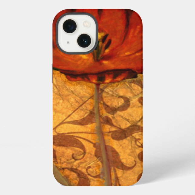 Funda Para iPhone Flores Rojas I (Reverso )