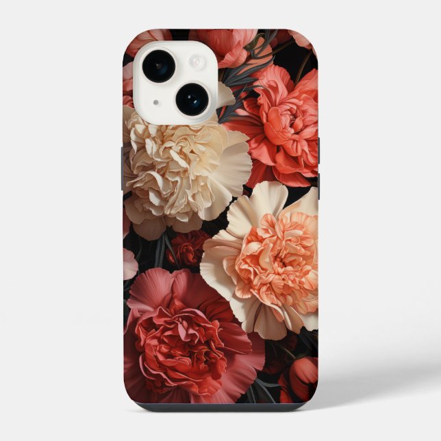 Funda Para iPhone Flores rosadas (Reverso )