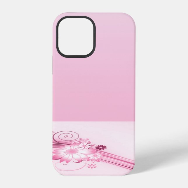 Funda Para iPhone Flores rosadas y olas (Reverso )