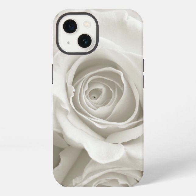 Funda Para iPhone Flores | Rosas Blancas (Reverso )