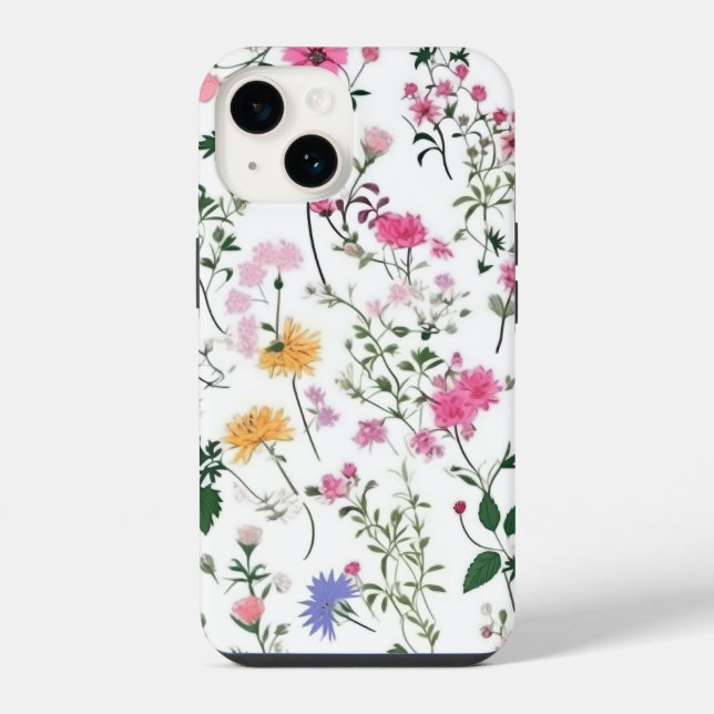 Funda Para iPhone Flores salvajes de verano (Reverso )
