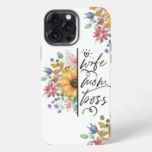Funda Para iPhone 13 Pro Max Flores Silvestres Acuarela Vintage Esposa Madre Je