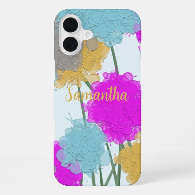 Funda Para iPhone Flores silvestres de bonito (Reverso )