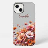 Flores Silvestres de Otoño Rosa Marrón Nombre Pers
