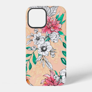 Funda Para iPhone 12 Flores tropicales acuarela, sin costuras, pa román