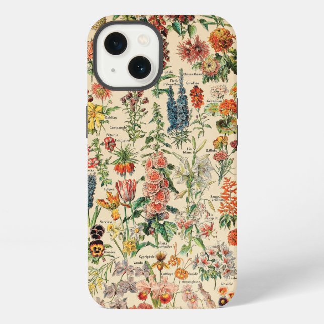 Funda Para iPhone Flores Vintage (Reverso )