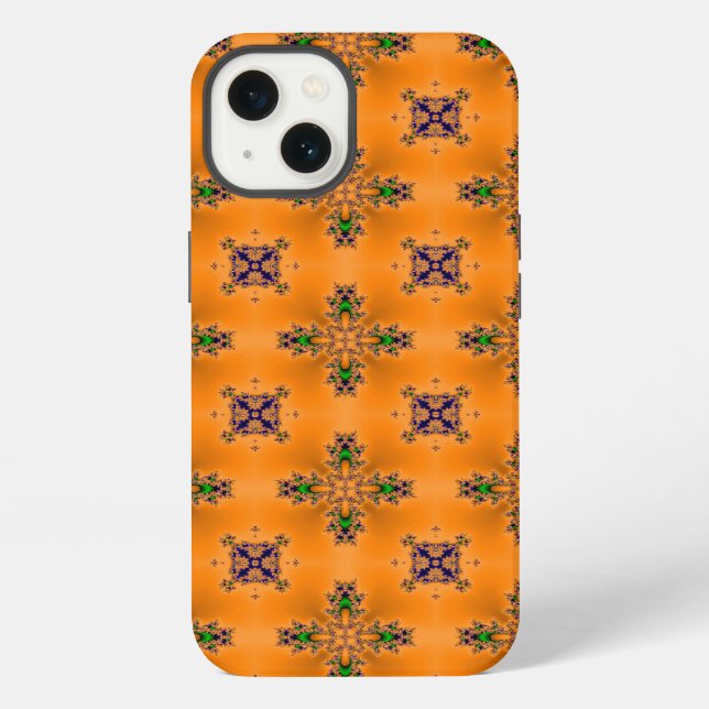 Funda Para iPhone Flores y estrellas abstractas de Artdeco (Reverso )