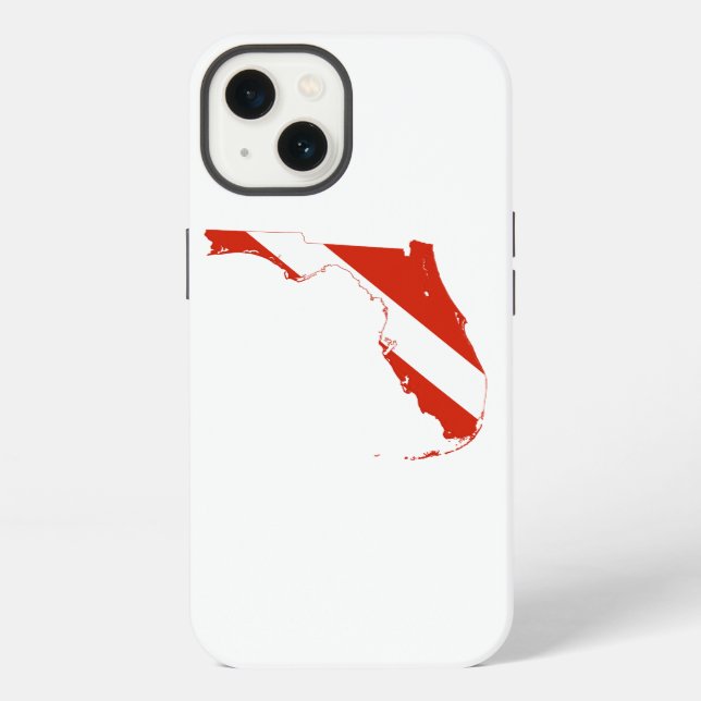 Funda Para iPhone Florida State Silhouette Diving Flag (Reverso )