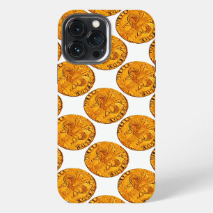 FUNDA PARA iPhone 13 PRO MAX FLORÍN FLORENTINO DE ORO ANTIGUO