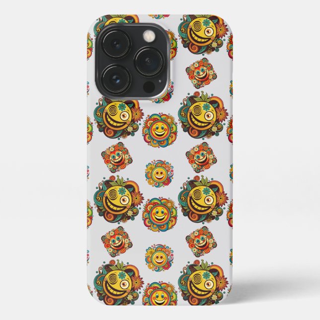 Funda Para iPhone Flower Emojis 2 (Reverso)