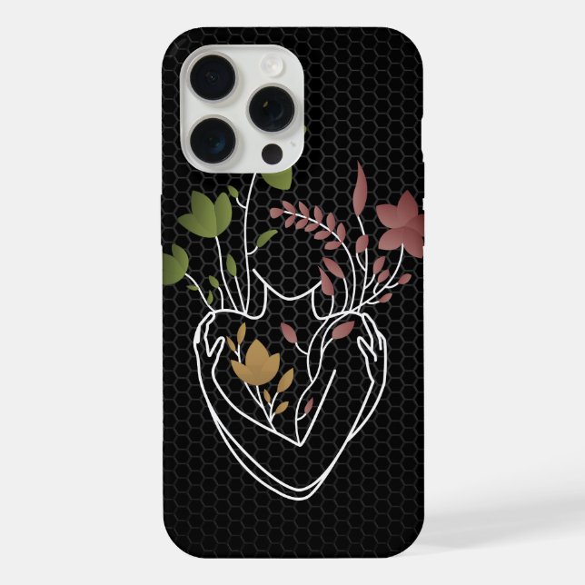 Funda Para iPhone Flower Lady - Edición Retro Dark (Reverso )