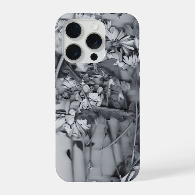 Funda Para iPhone Flowers in Black and White (Reverso )