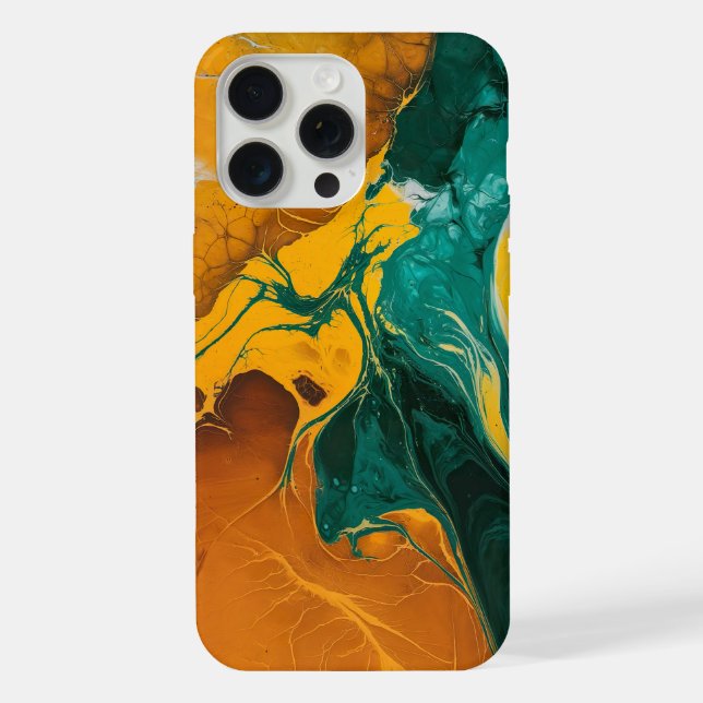 Funda Para iPhone Flujo abstracto vibrante (Reverso )
