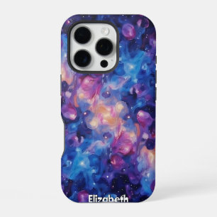 Funda Para iPhone 16 Pro Flujo Cósmico: Planetas y Nebulosa