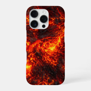 Funda Para iPhone 16 Pro Flujo de Lava Fundida Abstracto Volcánico