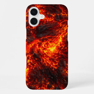 Funda Para iPhone 16 Plus Flujo de Lava Volcánica Abstracta