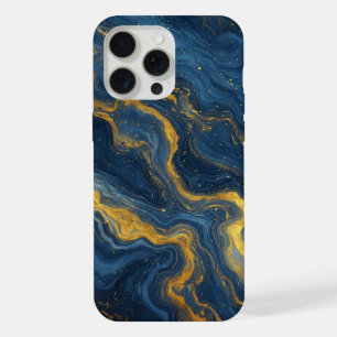 Flujo de mármol Ocean Luxe ✨ Azul y dorado abstrac