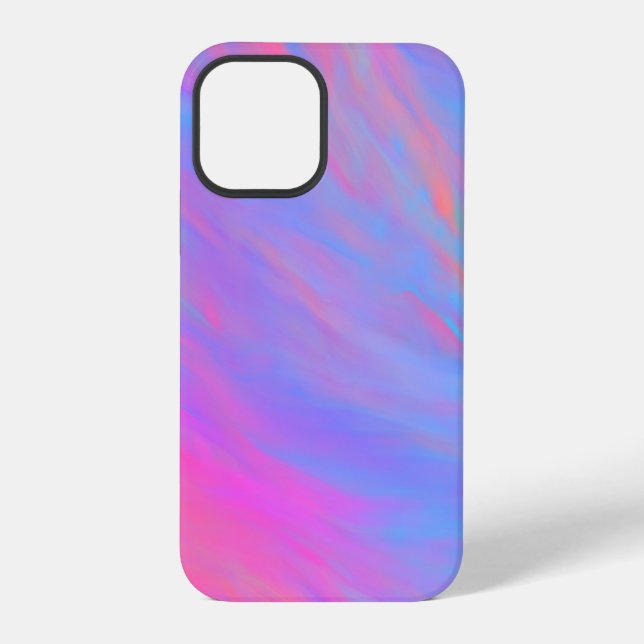 Funda Para iPhone Flujo de tinta neón abstracta (Reverso )