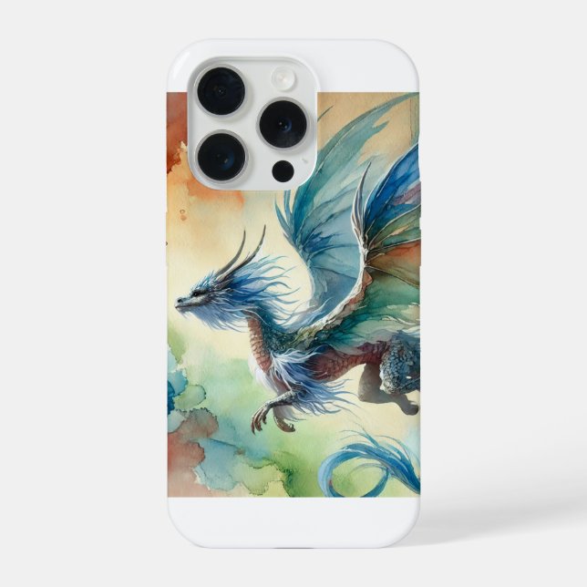 Funda Para iPhone Flying Dragon 240624AREF111 - Watercolor (Reverso )