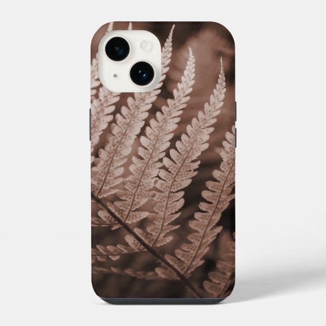 Funda Para iPhone Foliage botánico Mocha Mousse (Reverso )