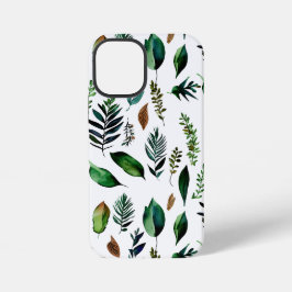 Funda Para iPhone 12 Mini Follaje verde botánico natural