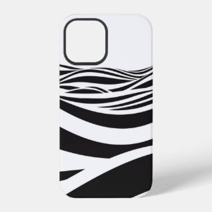 Funda Para iPhone 12 Fondo abstracto de olas. Ilusión óptica 3D-