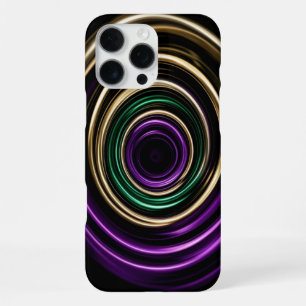 Funda Para iPhone 16 Pro Max Fondo abstracto dorado púrpura verde iPhone 16 Pro