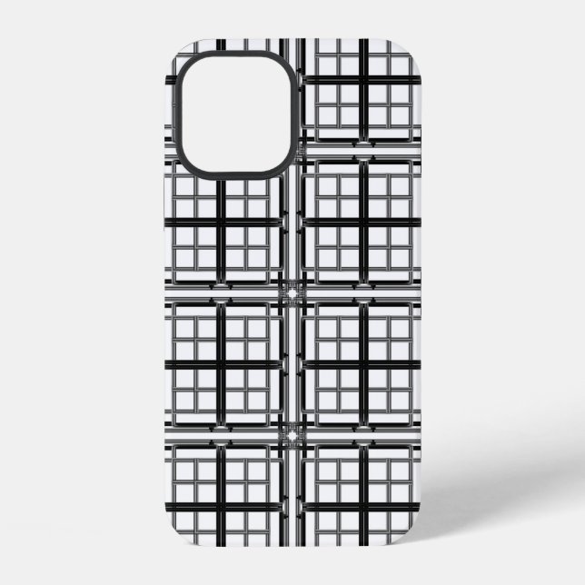 Funda Para iPhone fondo abstracto geométrico gris 3D.3d b (Reverso )