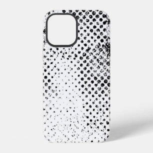 Funda Para iPhone 12 Fondo abstracto vintage en blanco y negro. Monoc
