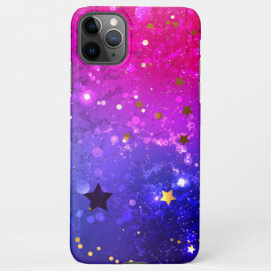 Funda Para iPhone 11Pro Max Fondo azul rosa brillante