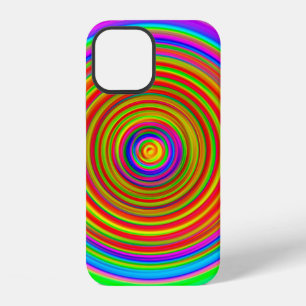 Funda Para iPhone 12 fondo borroso abstracto, textura geométrica vintag