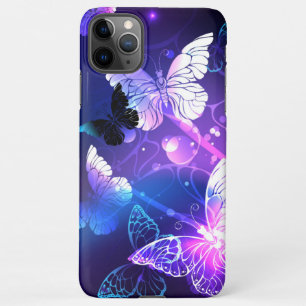 Funda Para iPhone 11Pro Max Fondo con mariposas nocturnas
