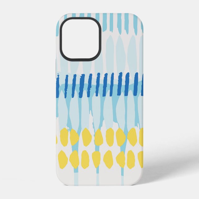 Funda Para iPhone Fondo continuo pintado abstracto multicolor (Reverso )