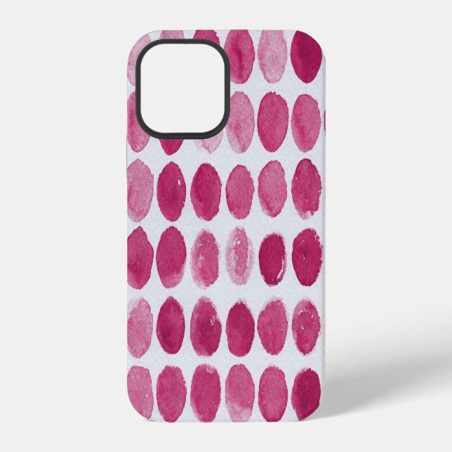Funda Para iPhone Fondo de acuarela artística con salpicaduras (Reverso )