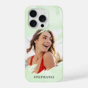 Fondo de Acuarela Verde Foto Personalizada con Nom